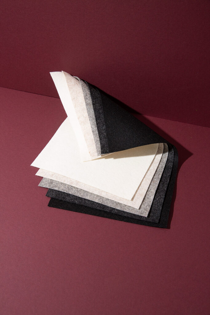 Wollfilzplatten “Pure Wool” Pebble-Mix