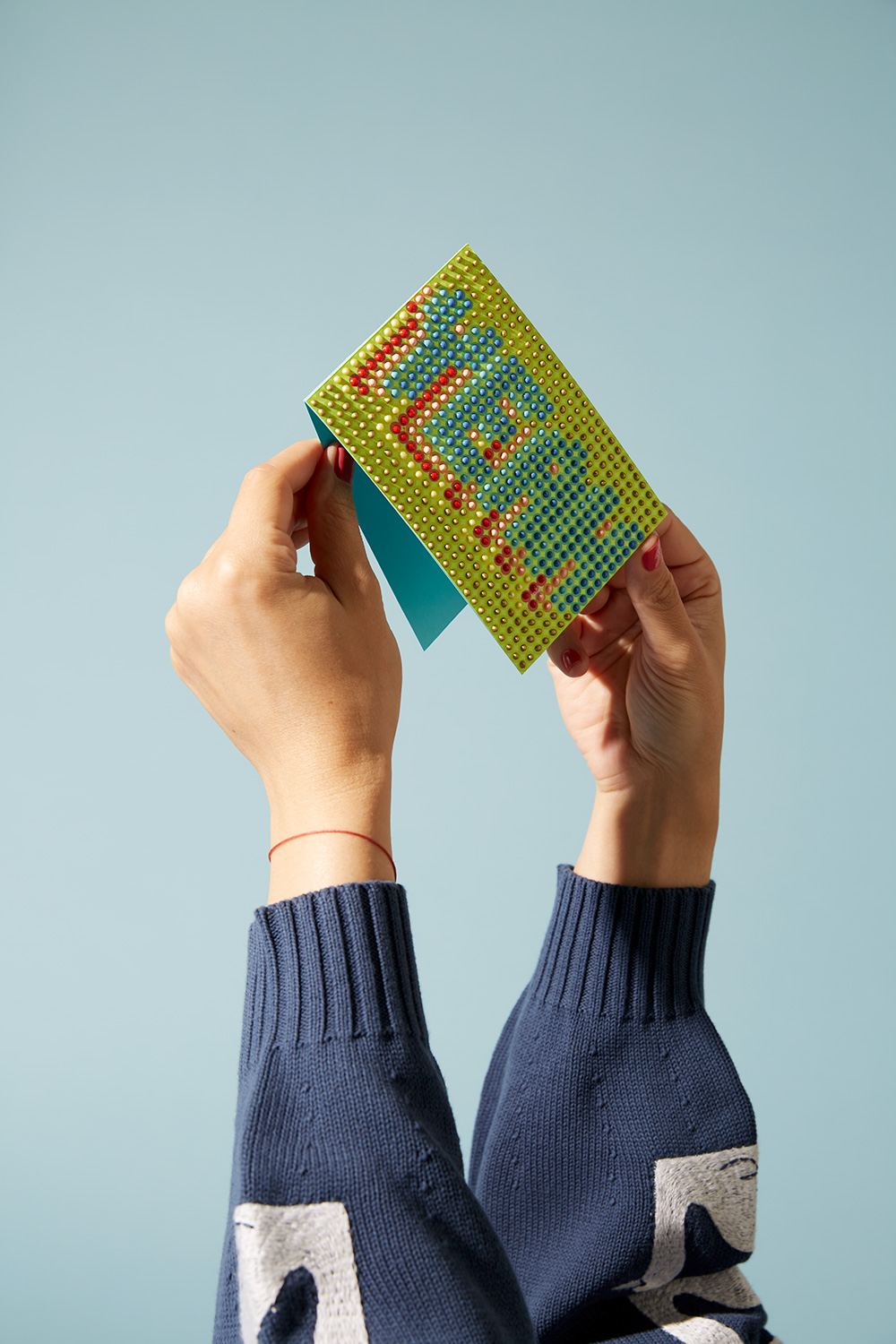 Lass uns Karten basteln mit Perlenstiften und 3D-Effekt.