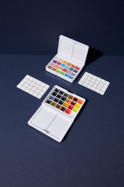 Mini-Aquarellkasten „Pocket Palette“ (24 Farben)