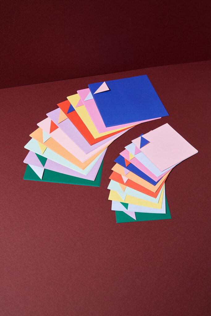 Origamipapier "Duo" Basic Rainbow Mix MA-3040